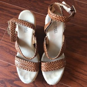 Michael Kors Brown Espadrille Wedges